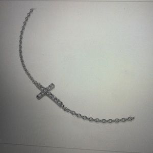 ISO White Gold Tous Cross Bracelet